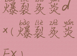 爆裂炙炎dx(爆裂炙炎EX)