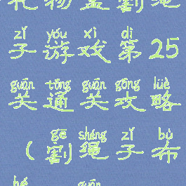 礼物盒割绳子游戏第25关通关攻略(割绳子布盒25关)