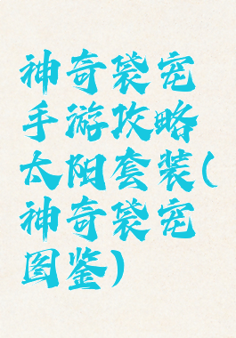 神奇袋宠手游攻略太阳套装(神奇袋宠图鉴)