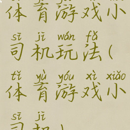 体育游戏小司机玩法(体育游戏小司机)