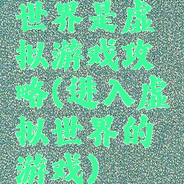 世界是虚拟游戏攻略(进入虚拟世界的游戏)