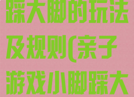 亲子游戏小脚踩大脚的玩法及规则(亲子游戏小脚踩大脚游戏规则)