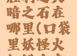 口袋妖怪胜利之火暗之石在哪里(口袋里妖怪火红怪力在哪里)