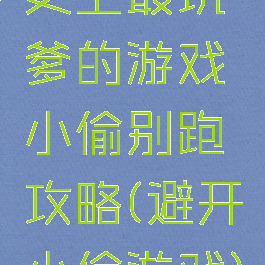 史上最坑爹的游戏小偷别跑攻略(避开小偷游戏)