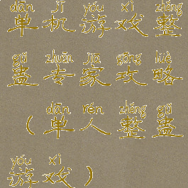 单机游戏整蛊专家攻略(单人整蛊游戏)