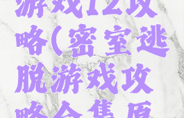 密室逃脱游戏12攻略(密室逃脱游戏攻略合集原版)