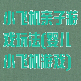 小飞机亲子游戏玩法(婴儿小飞机游戏)