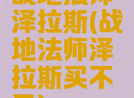 战地法师泽拉斯(战地法师泽拉斯买不了)