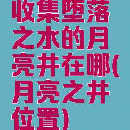 收集堕落之水的月亮井在哪(月亮之井位置)