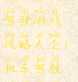模拟摩托车驾驶游戏攻略大全(机车驾驶模拟游戏)