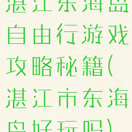 湛江东海岛自由行游戏攻略秘籍(湛江市东海岛好玩吗)