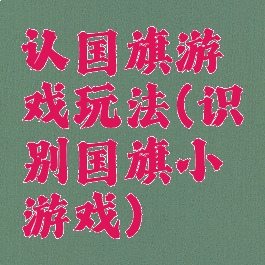 认国旗游戏玩法(识别国旗小游戏)