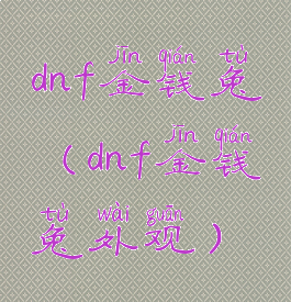 dnf金钱兔(dnf金钱兔外观)
